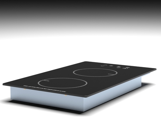 Van de europea-stijl Intelligent van de de Controle Dubbel Brander Aanrakingssensor de Inductiekooktoestel voor Restaurant