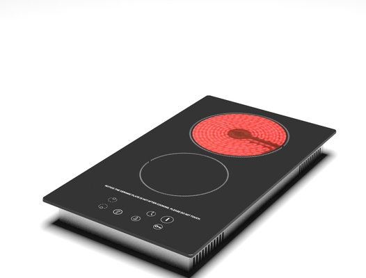 Het milieuvriendelijke Kleine Dubbele Kooktoestel van de Branderinductie, Super Dunne Draagbare Inductie Cooktop