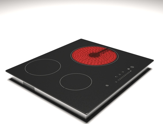 Digitale Controle Hybride Cooktop 6000W Drie Branderinductie Cooktop voor Commercieel
