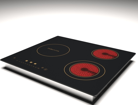 De slanke Draagbare Drie Koks 6200W van Cooktop van de Branderinductie Ingebouwde Elektrische Gemengde